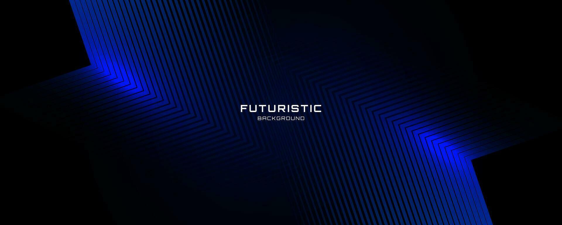 3D blue techno abstract background overlap layer on dark space with glowing lines shape decoration. Modern graphic design element future style concept for banner, flyer, card, or brochure cover vector