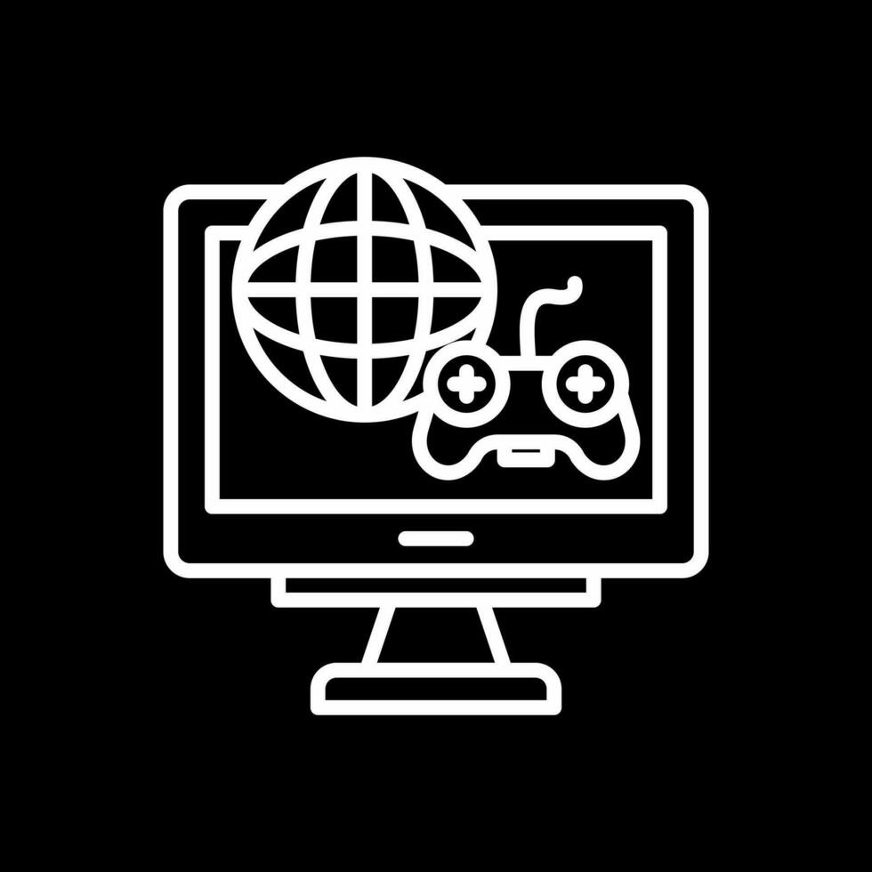 Online Gaming Vector Icon Design