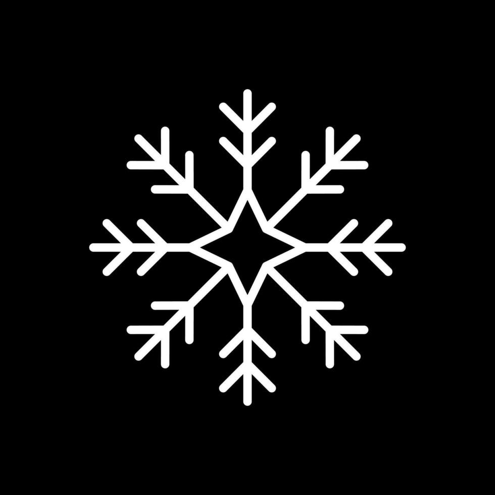 Snowflake Vector Icon Design