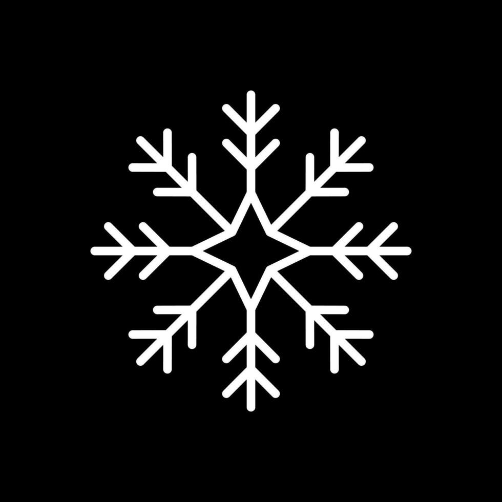 Snowflake Vector Icon Design