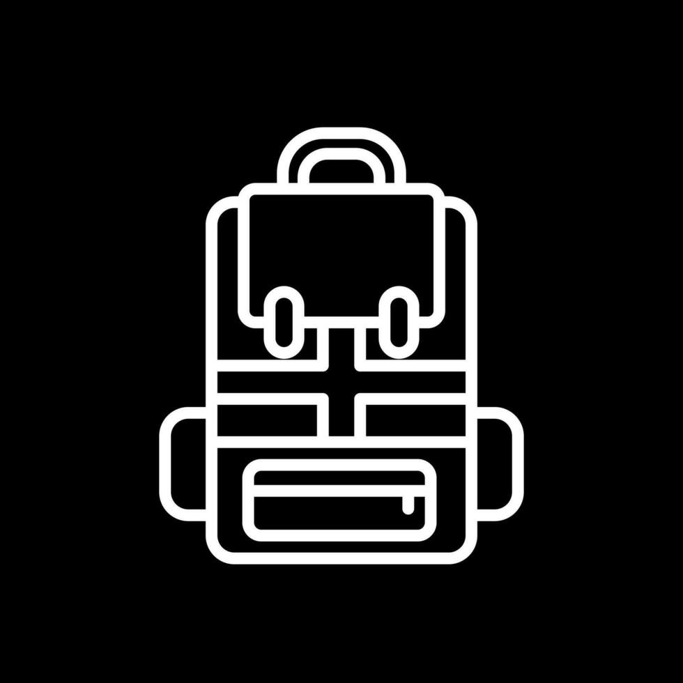 diseño de icono de vector de mochila