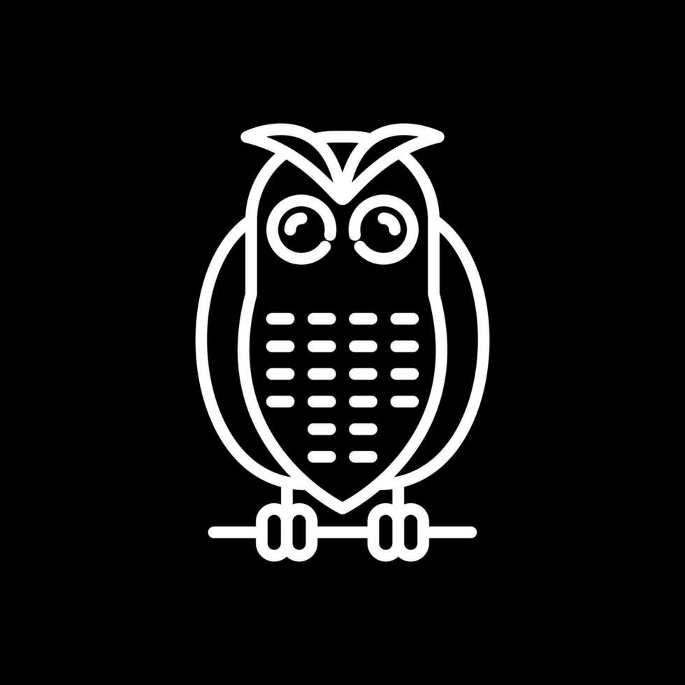 Snowy owl Vector Icon Design