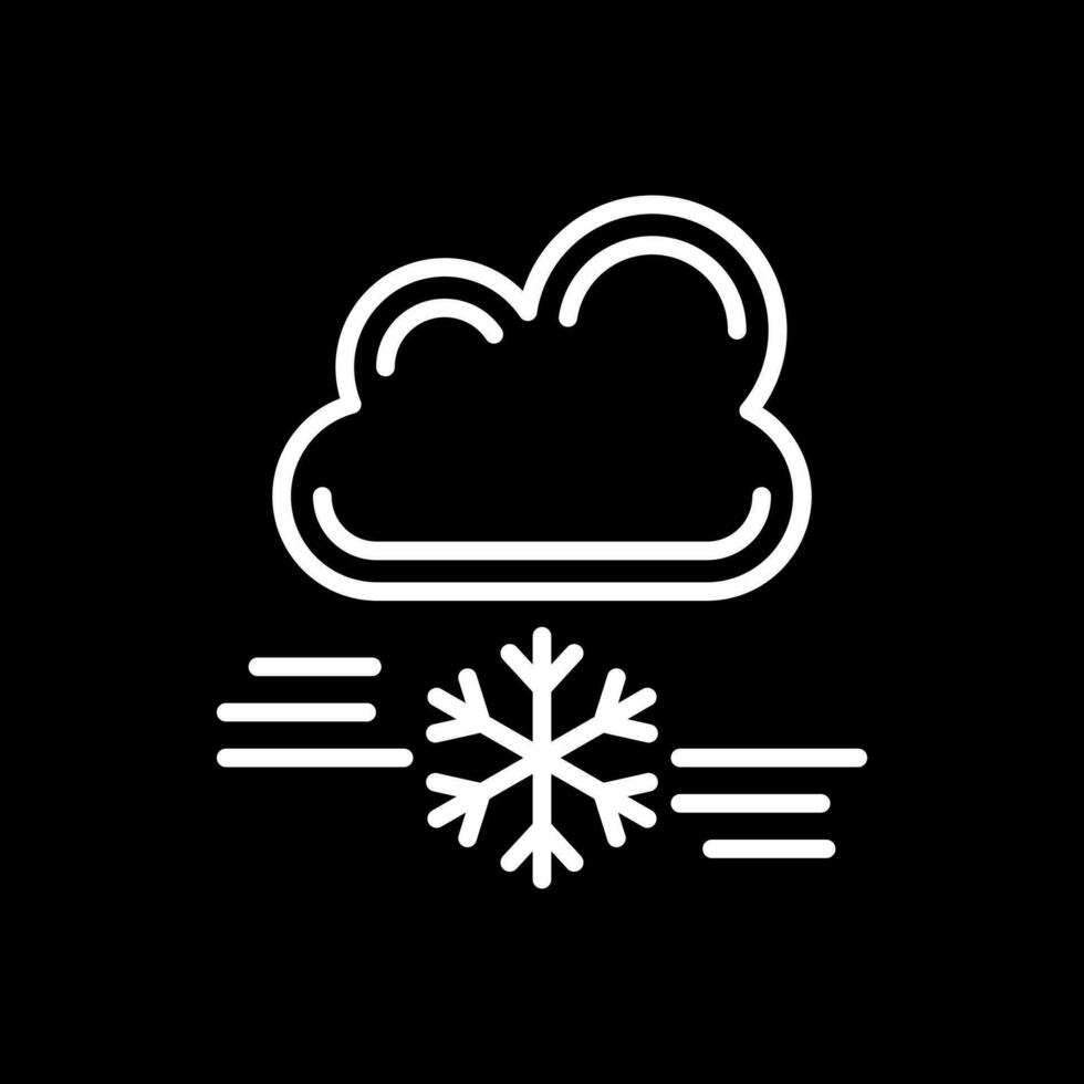 tormenta de nieve vector icono diseño