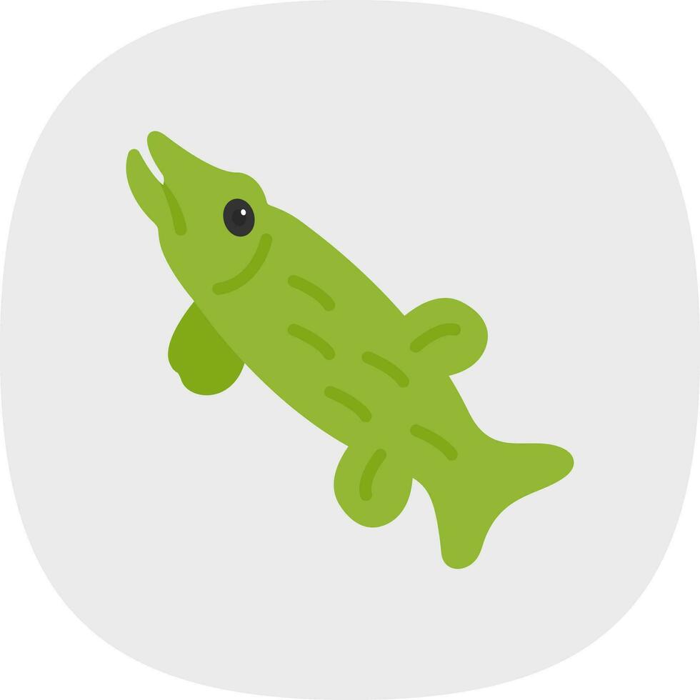 Northern pike Vector Icon Design