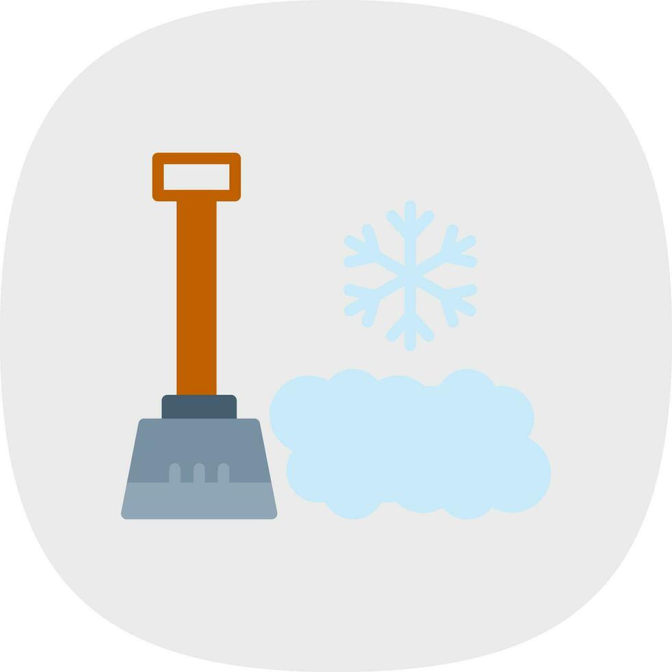 nieve pala vector icono diseño