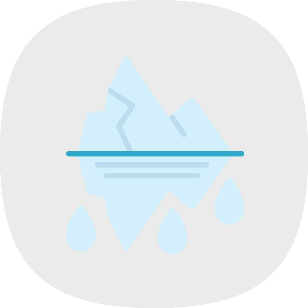 Glacier Vector Icon Design