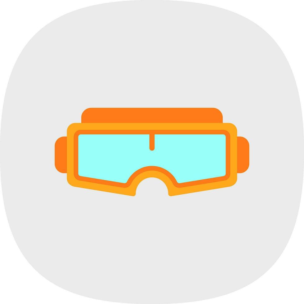 diseño de icono de vector de gafas vr