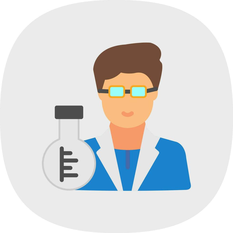 Scientist Vector Icon Design