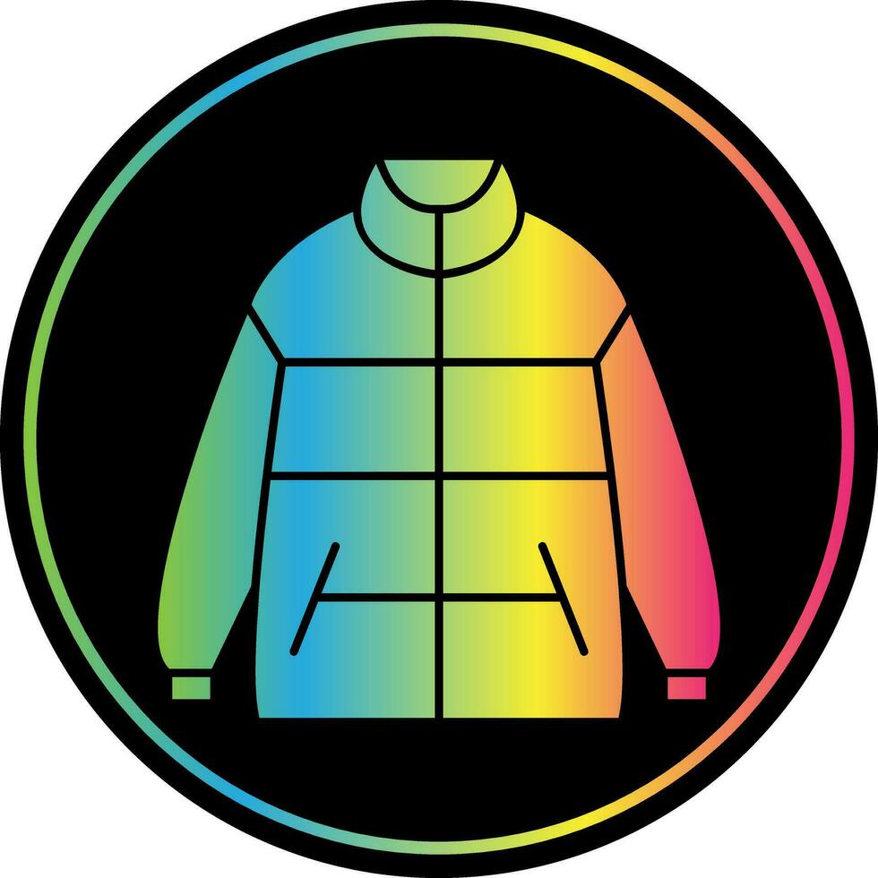 Winter jacket Vector Icon Design