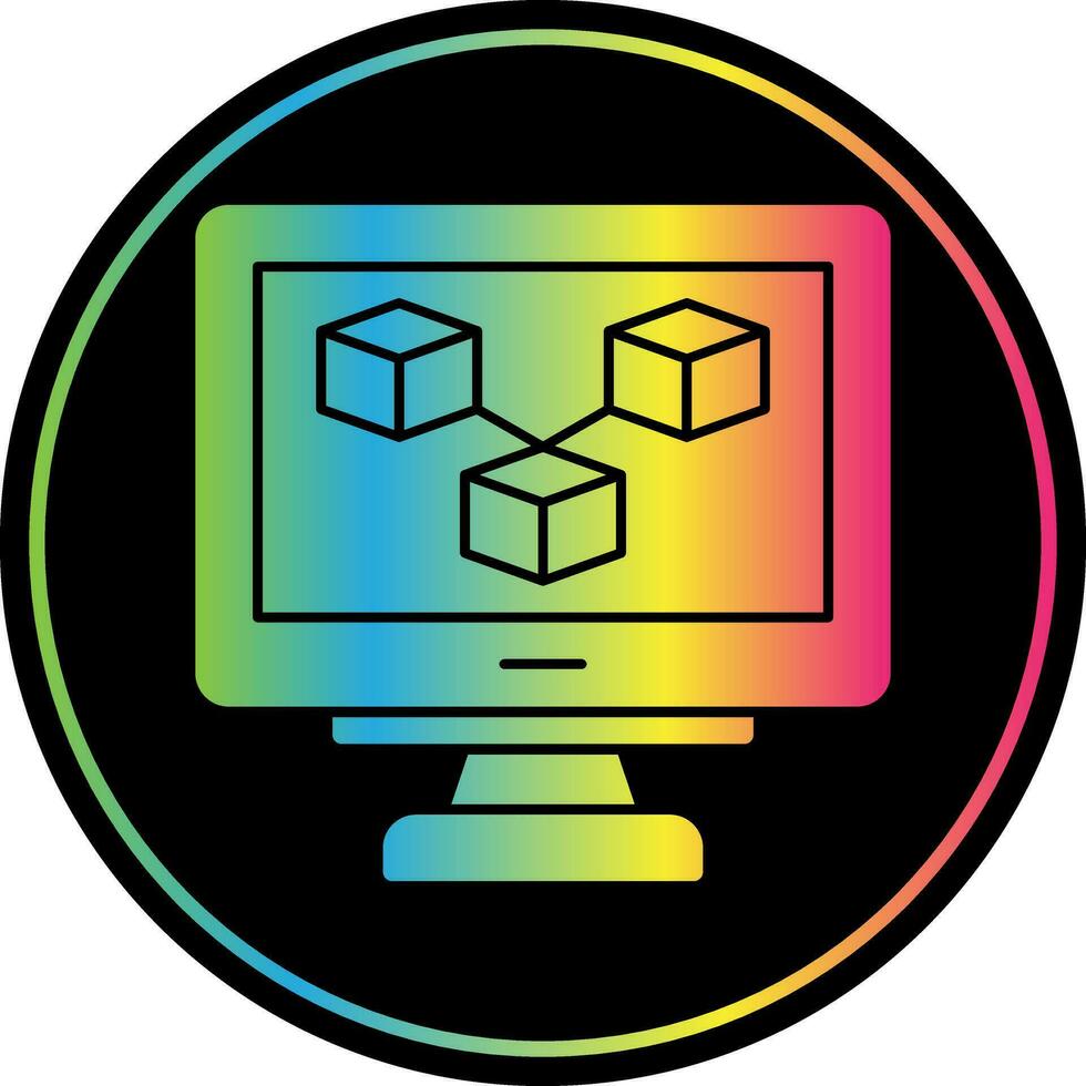 Blockchain Vector Icon Design