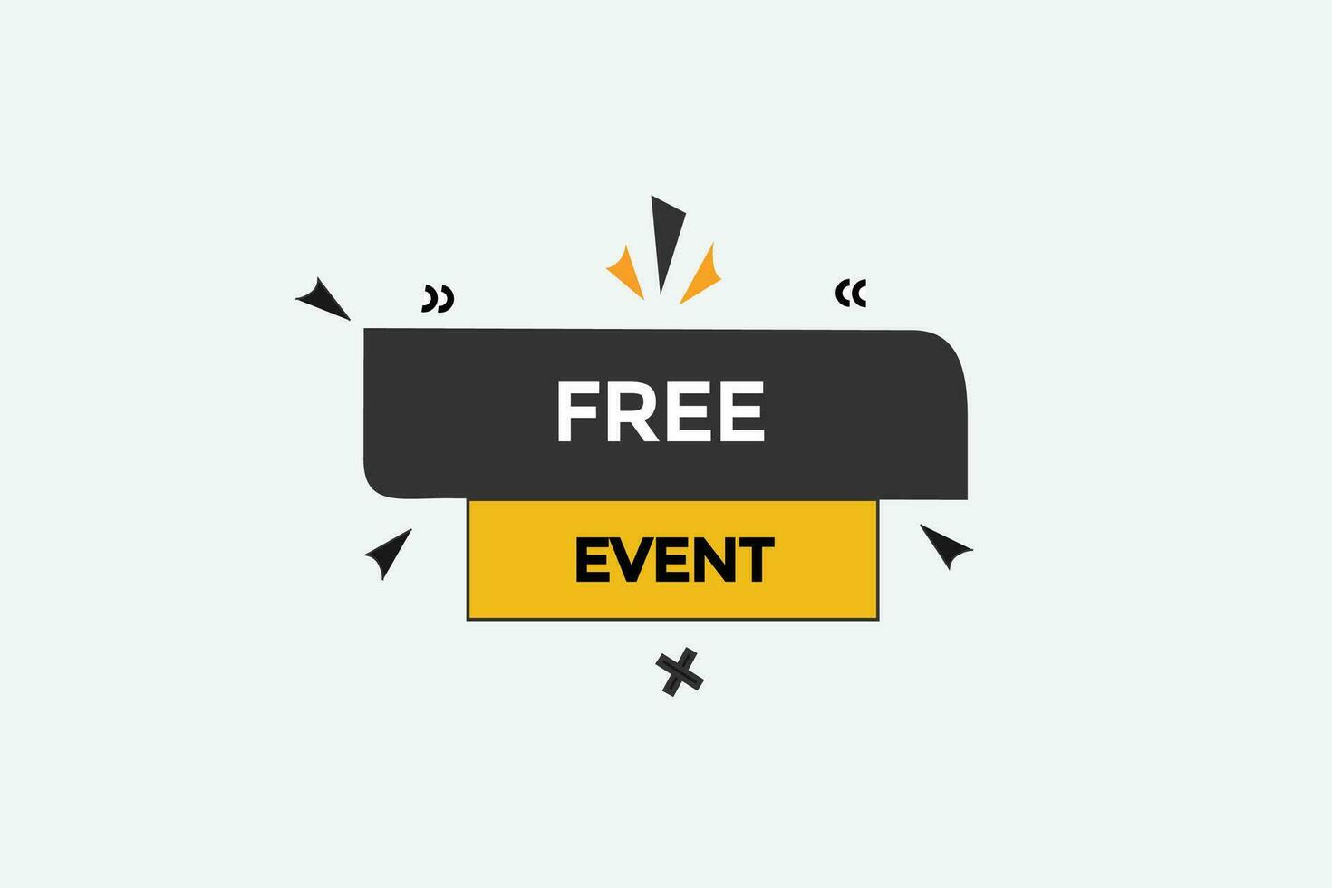 news free event, level, sign, speech, bubble  banner, vector