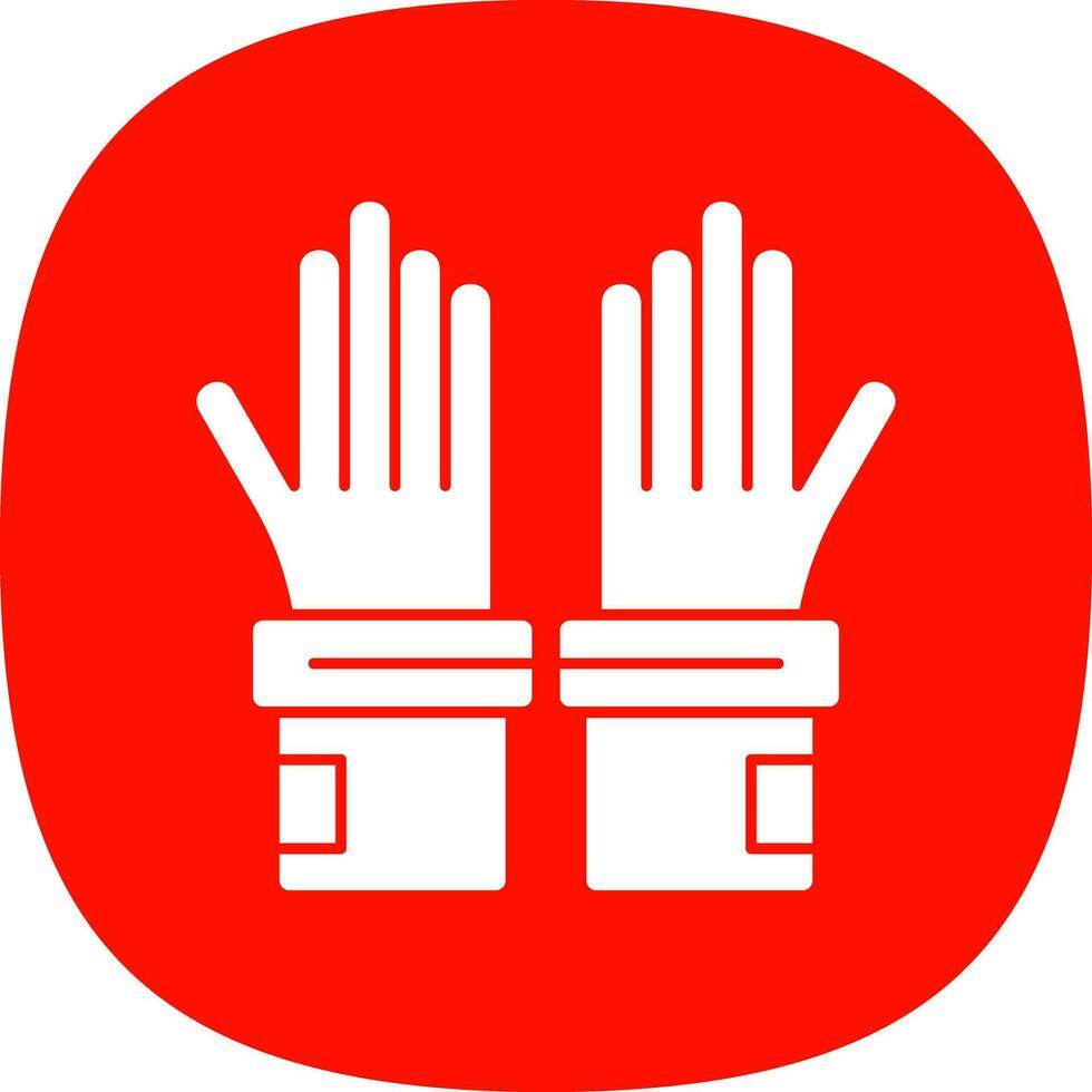 guantes, vector, icono, diseño vector