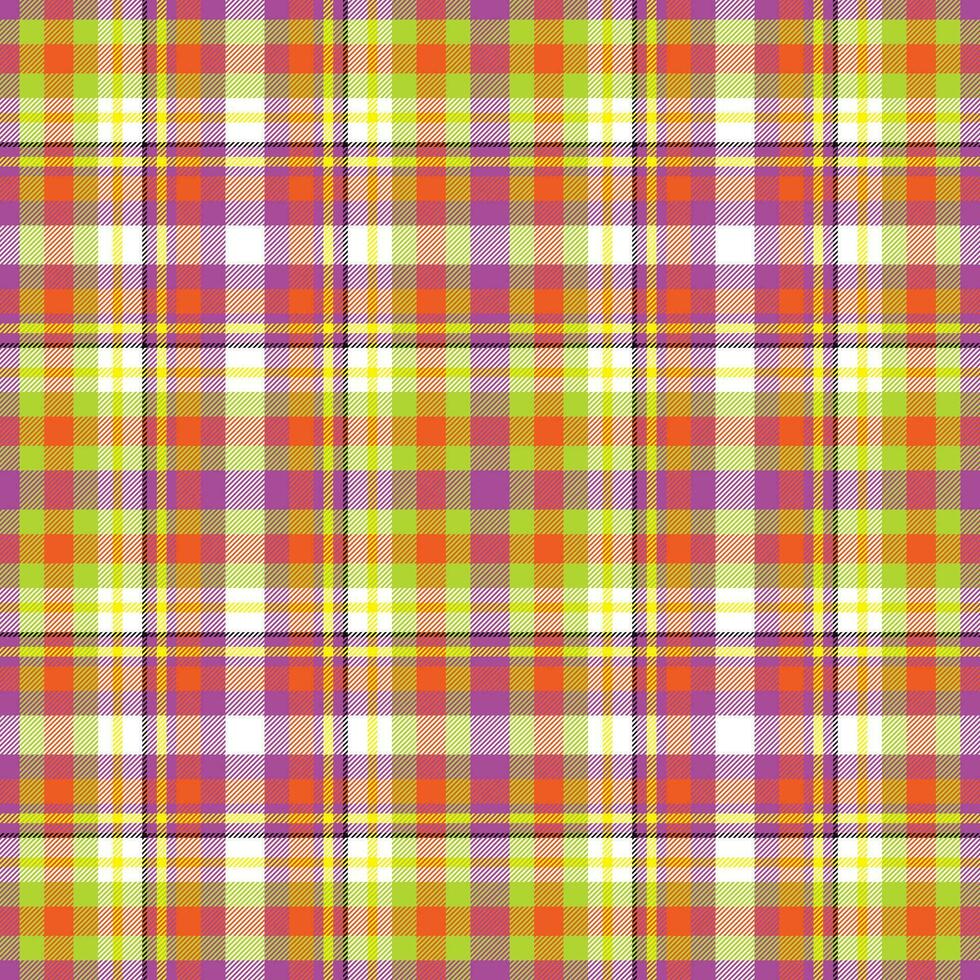 Plaid pattern seamless. Check fabric texture. Stripe square background. Vector textile design.