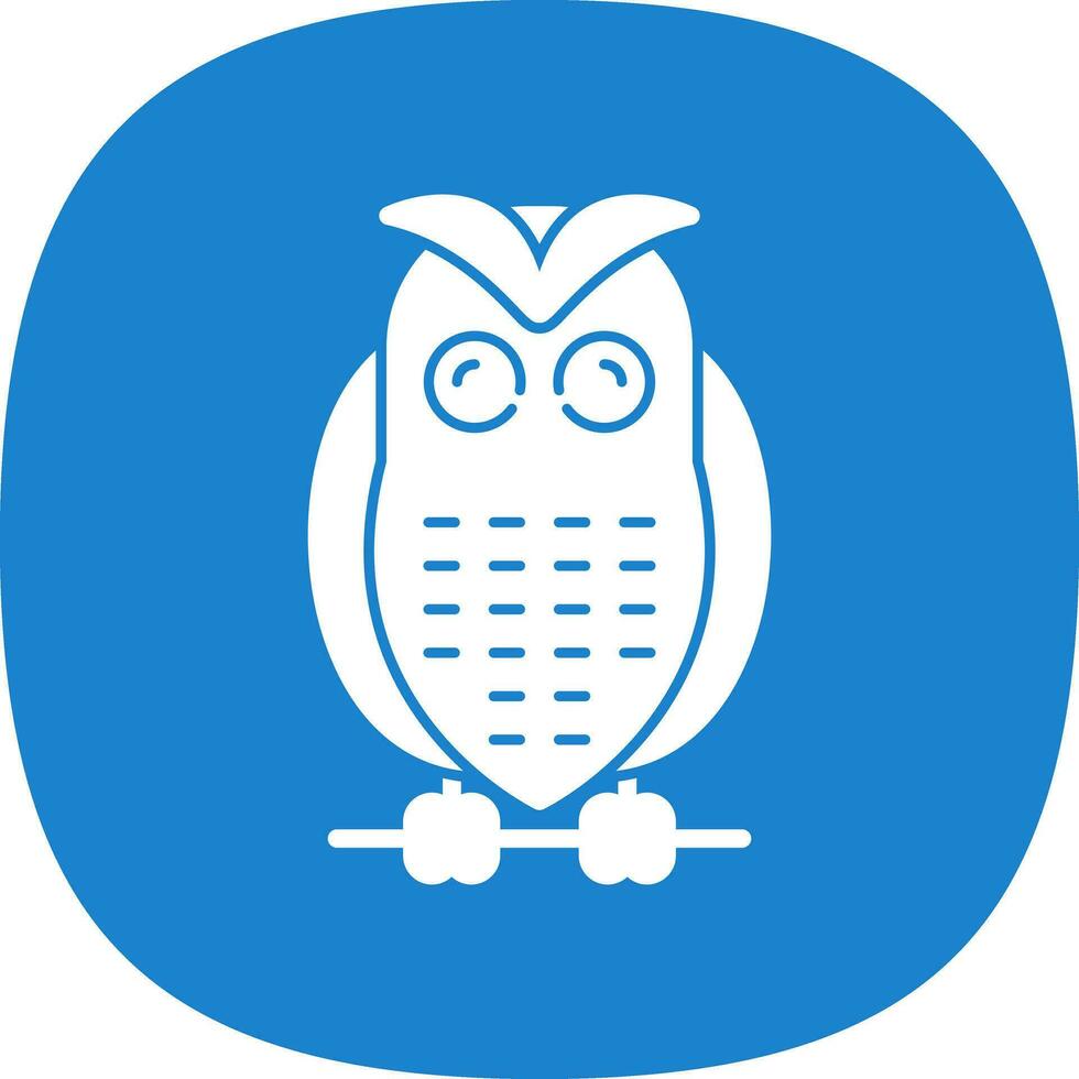 Snowy owl Vector Icon Design