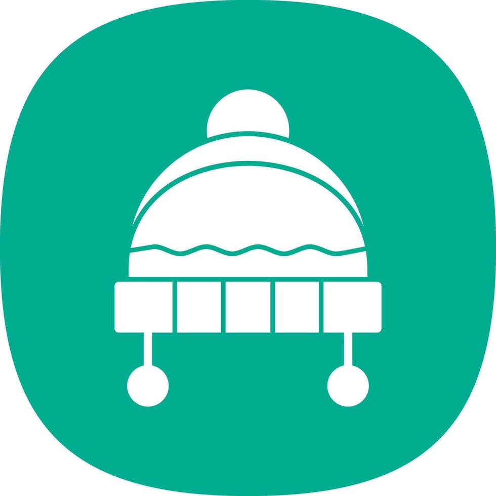 Winter hat Vector Icon Design