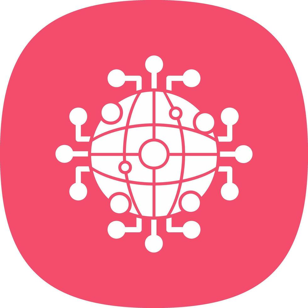 Global Network Vector Icon Design