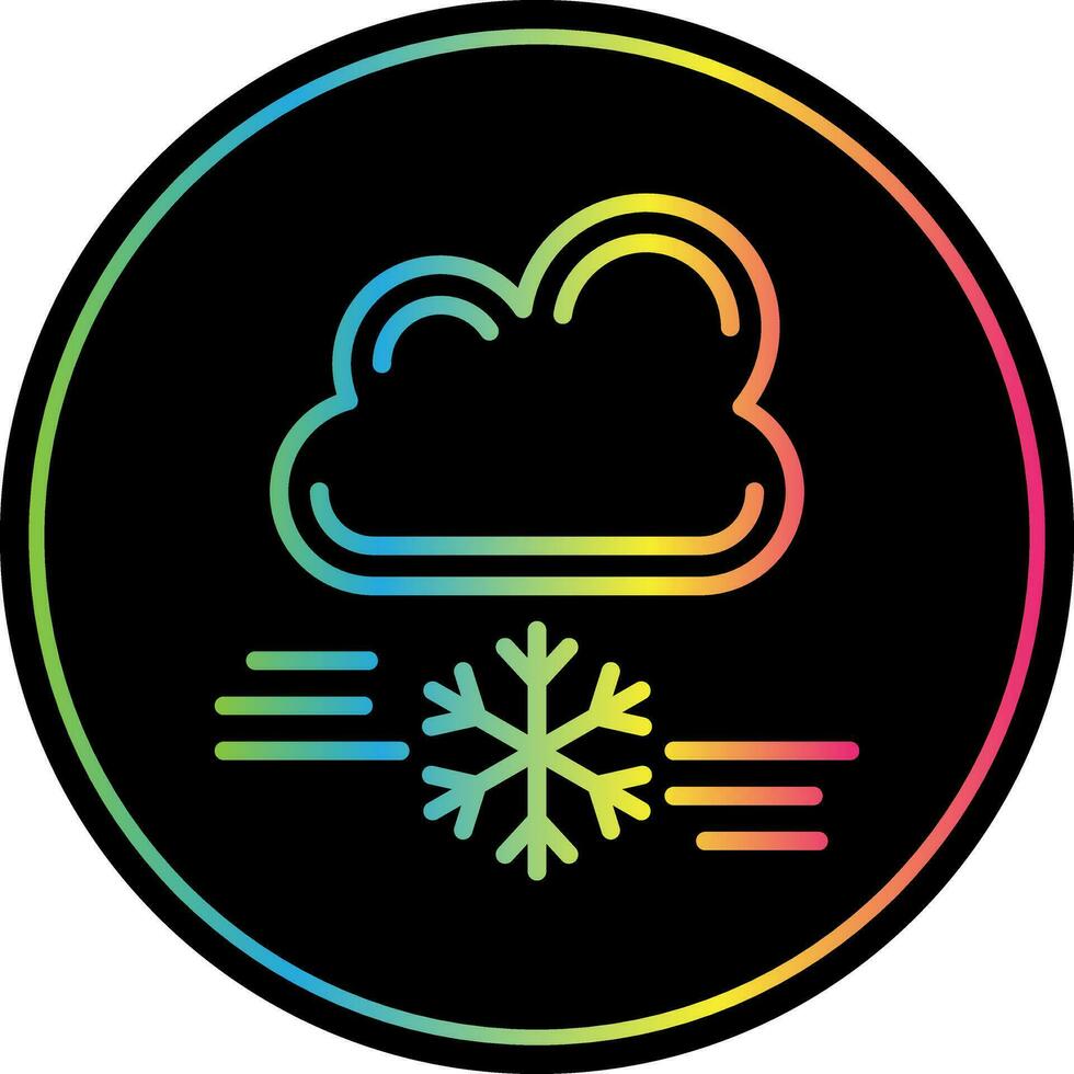 tormenta de nieve vector icono diseño