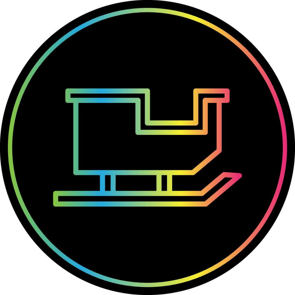 Sled Vector Icon Design