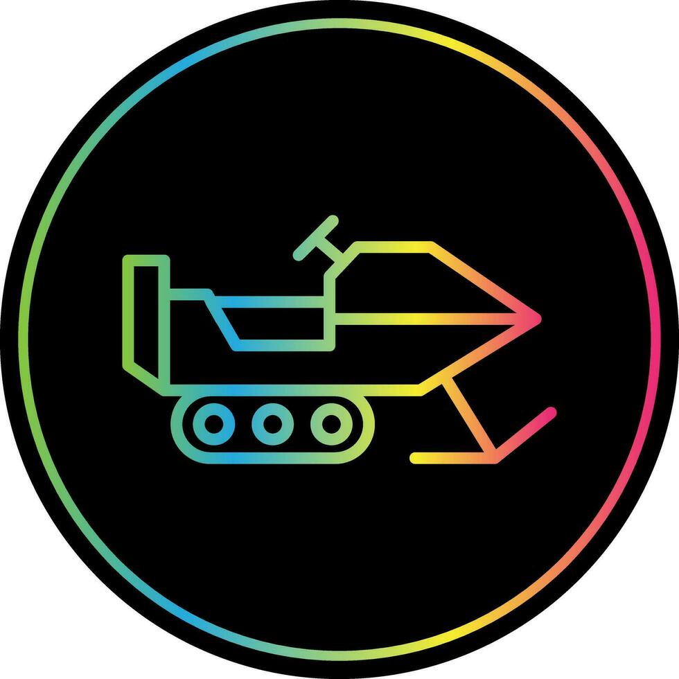 Snowmobile Vector Icon Design