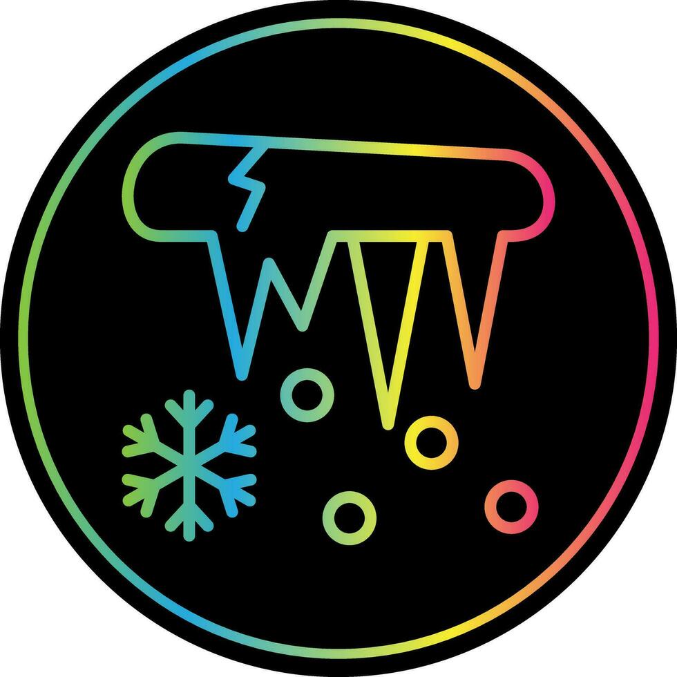 Icicle Vector Icon Design