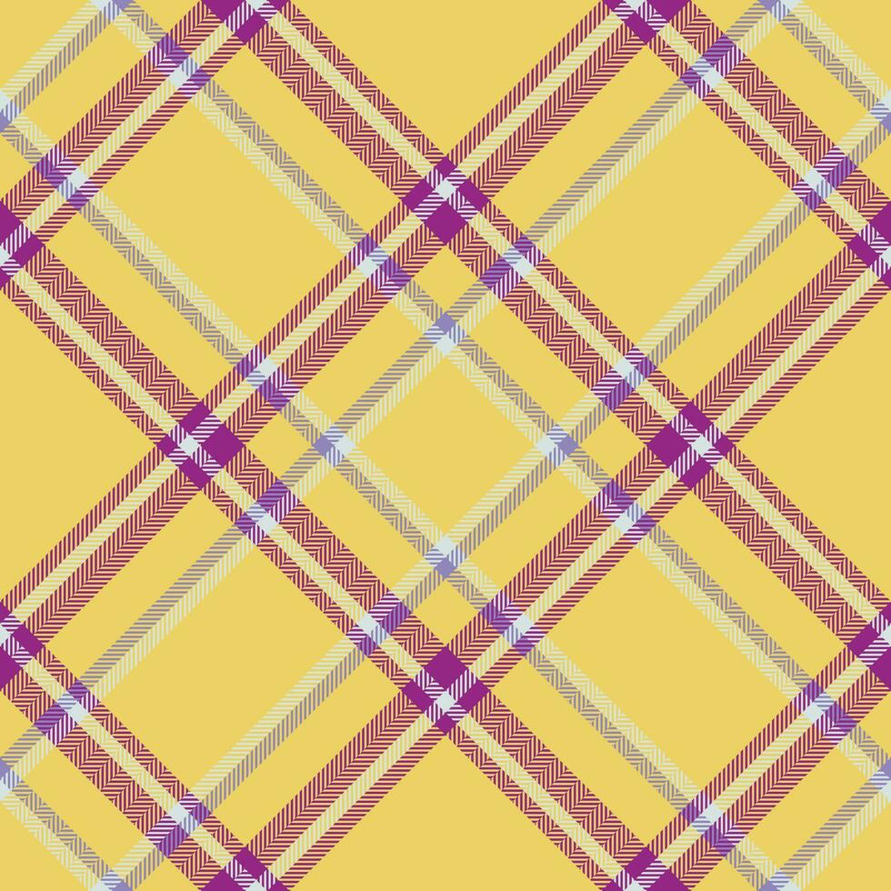 Plaid pattern vector. Check fabric texture. Seamless textile design for clothes, paper print. vector