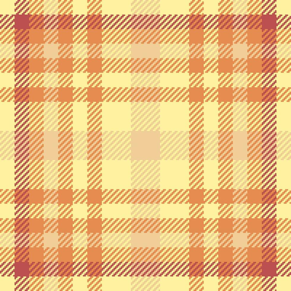 Fabric texture plaid of tartan check pattern with a seamless vector background textile.