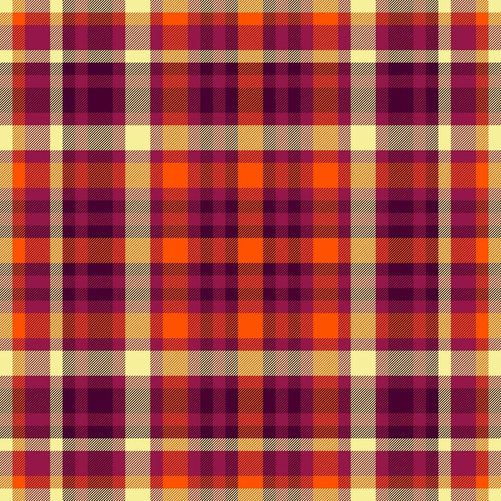 Pattern fabric textile of check texture background with a vector plaid seamless tartan.