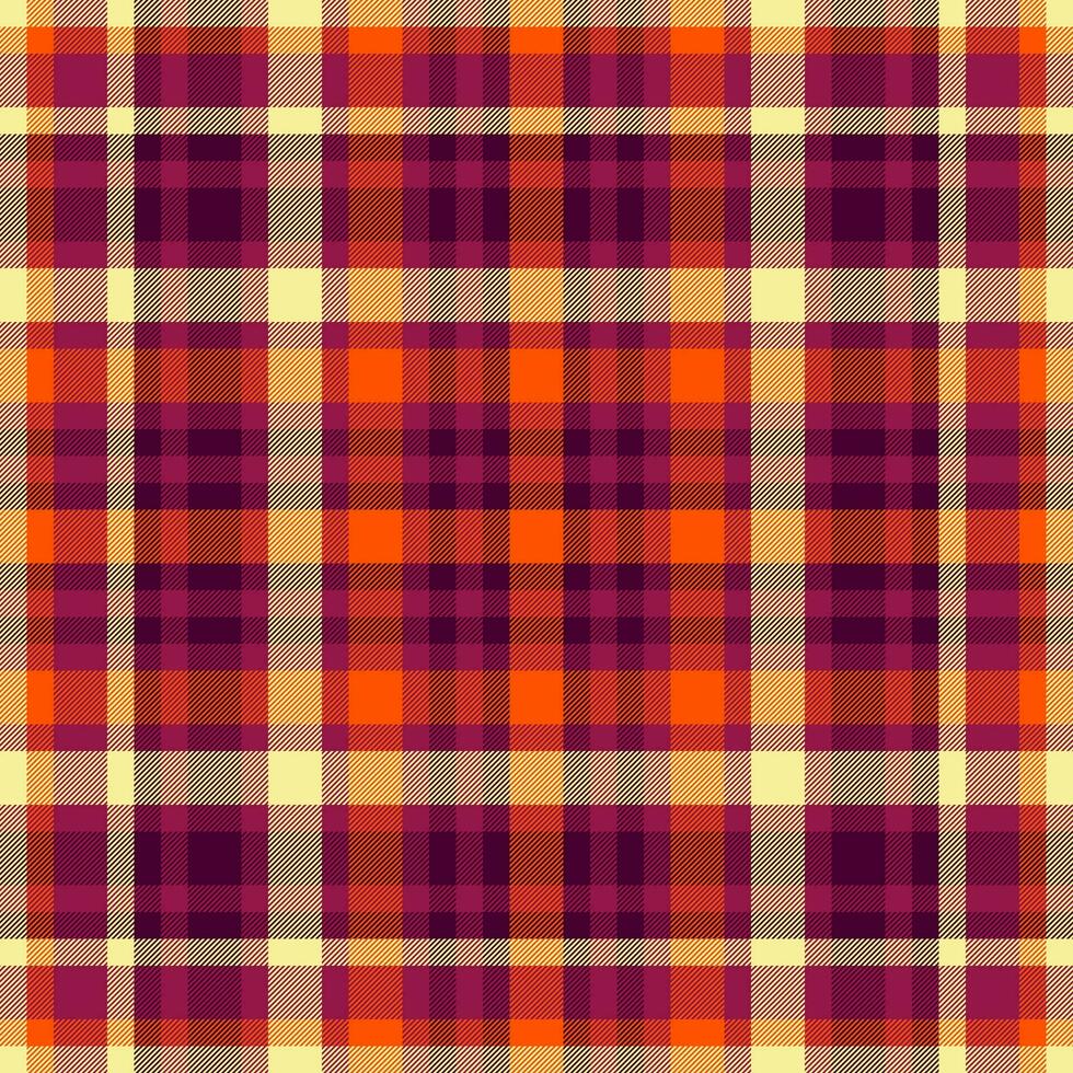 Pattern fabric textile of check texture background with a vector plaid seamless tartan.