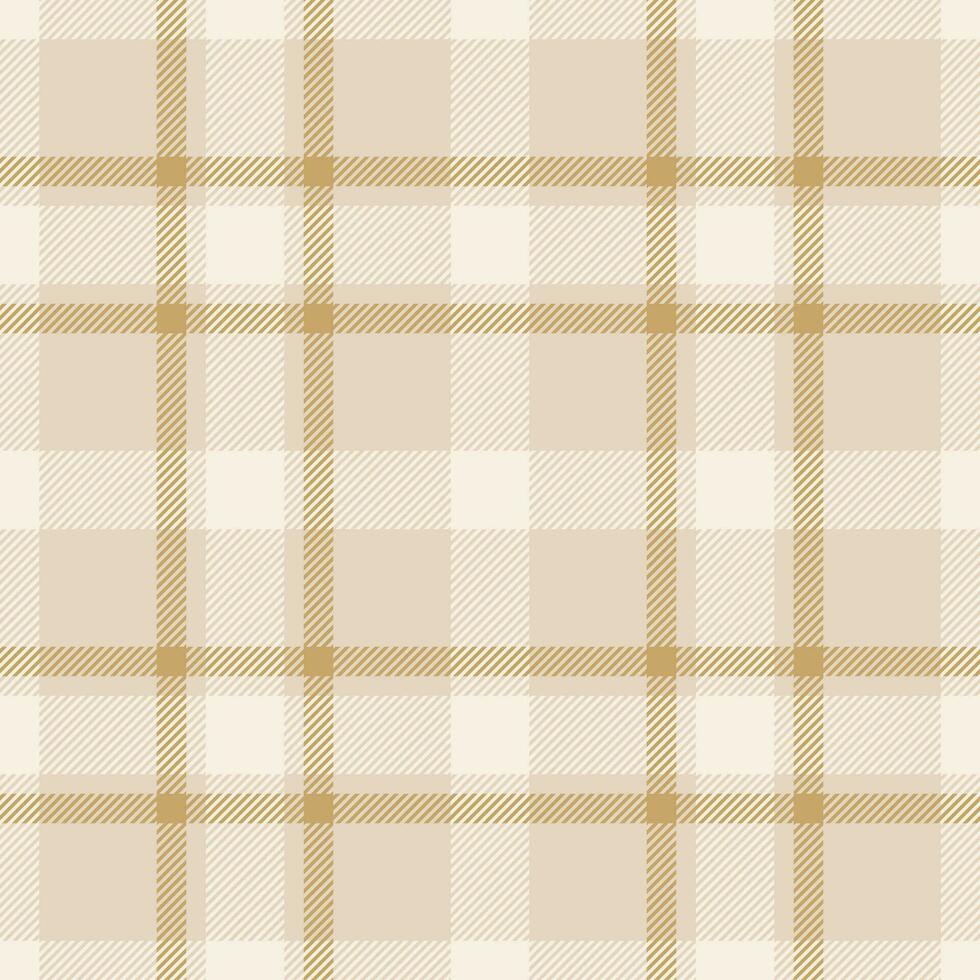 Plaid seamless pattern. Check fabric texture. Vector textile print.