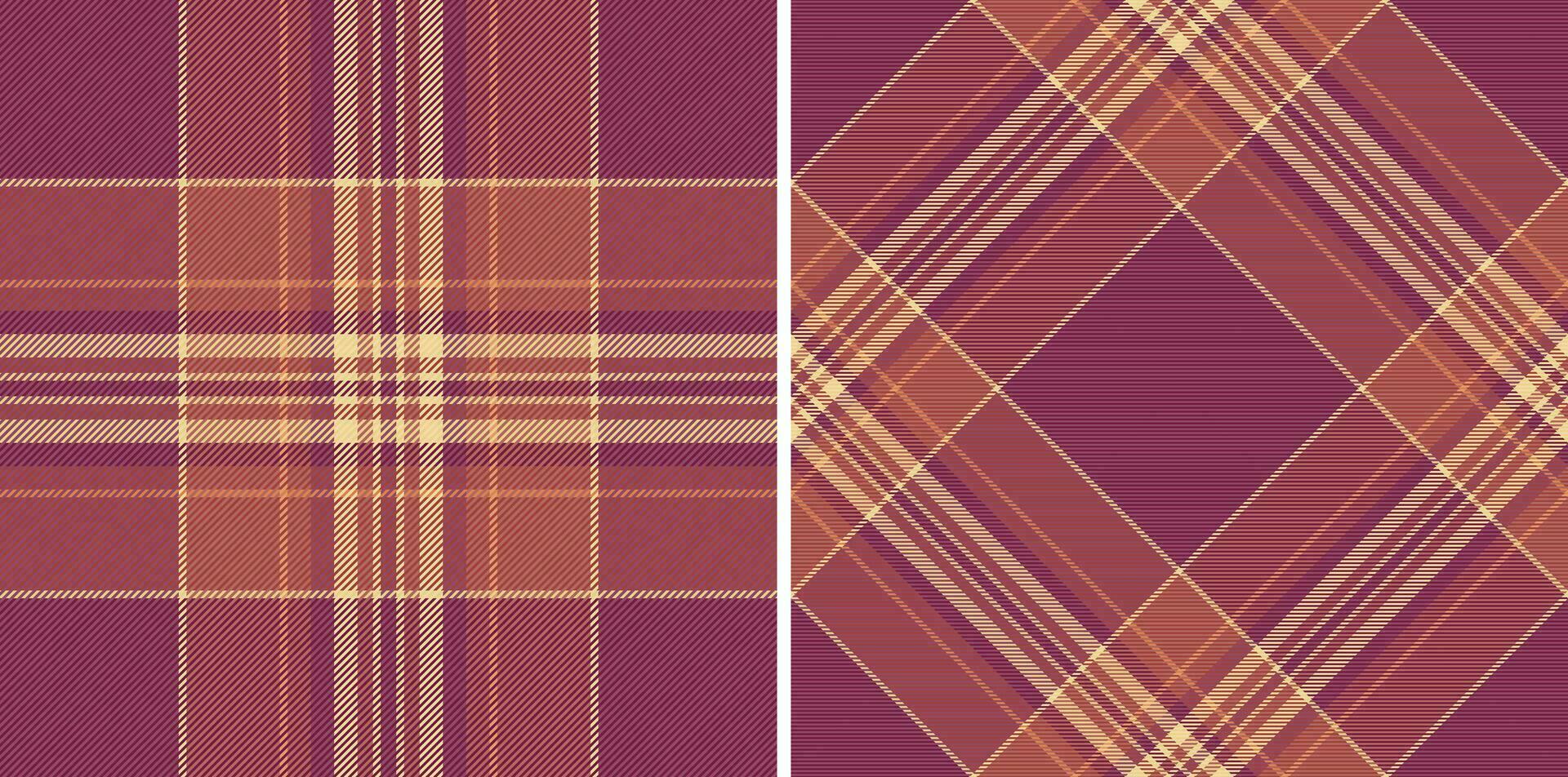 Fabric check vector of texture plaid textile with a pattern background seamless tartan.