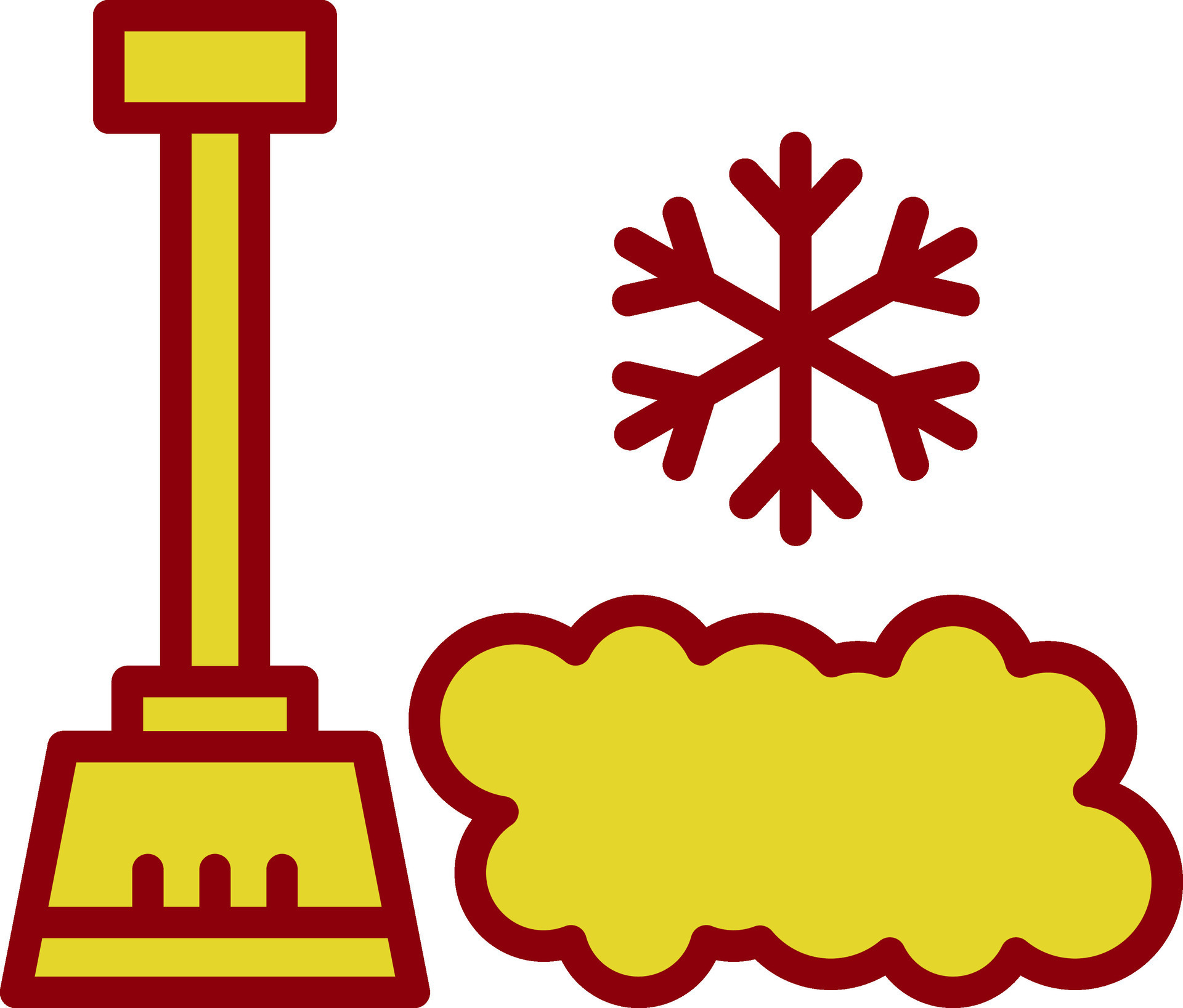 Snow shovel Vector Icon Design 27275443 Vector Art at Vecteezy