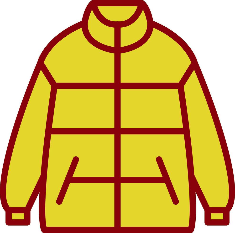 Winter jacket Vector Icon Design
