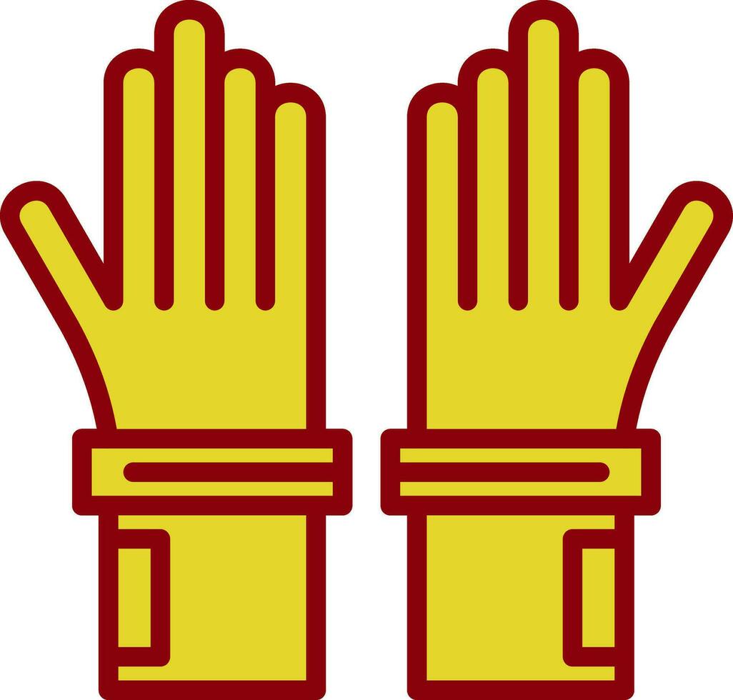 guantes, vector, icono, diseño vector