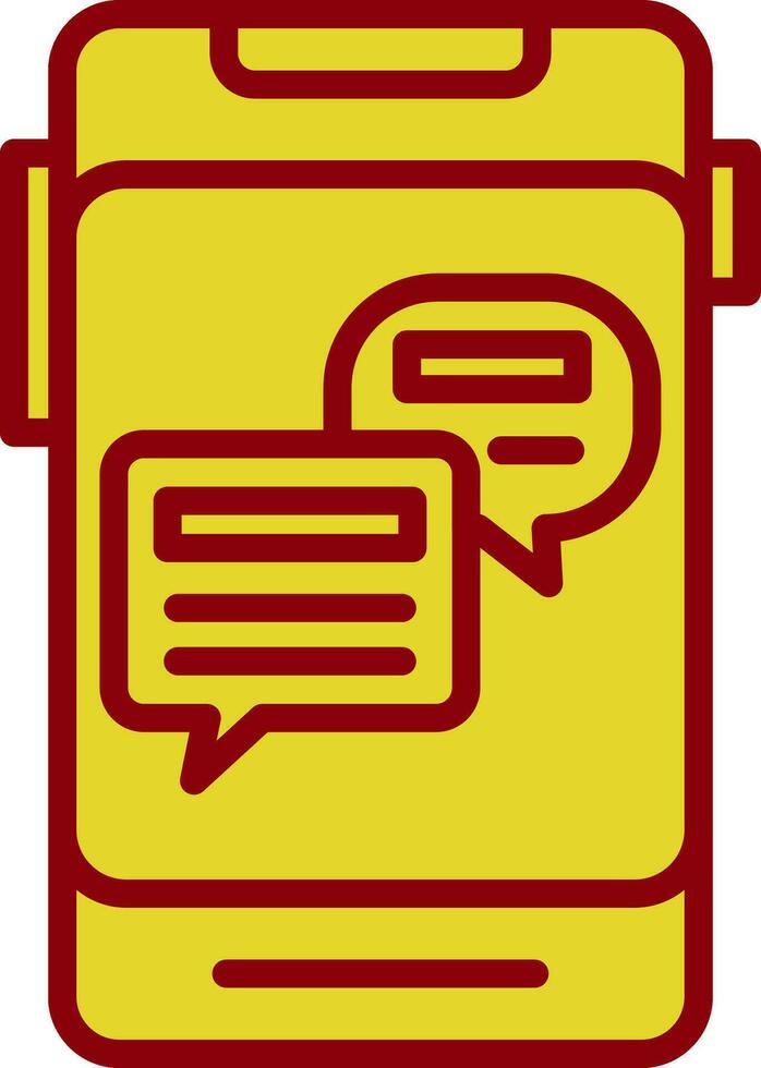 Online Chat Vector Icon Design