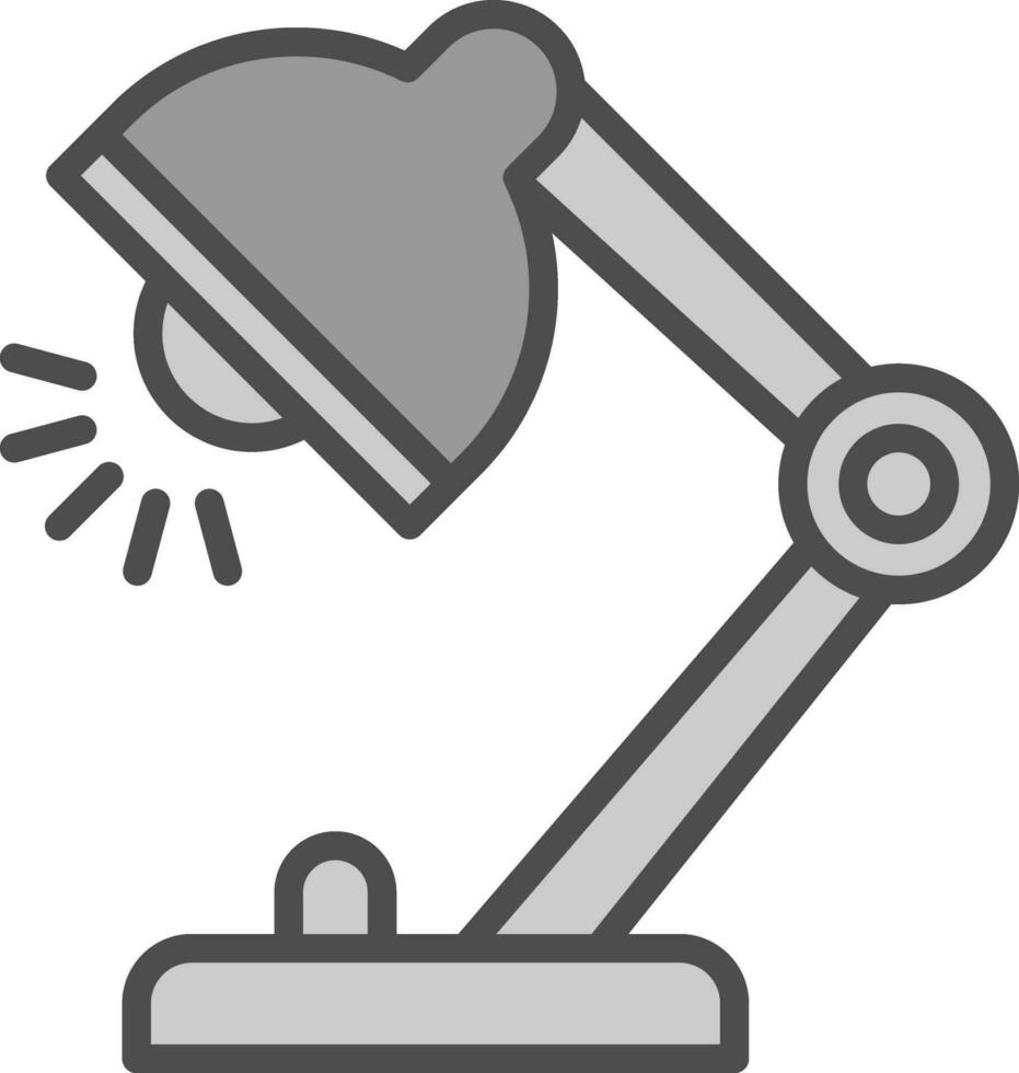 Desk Lamp Vector Icon Design