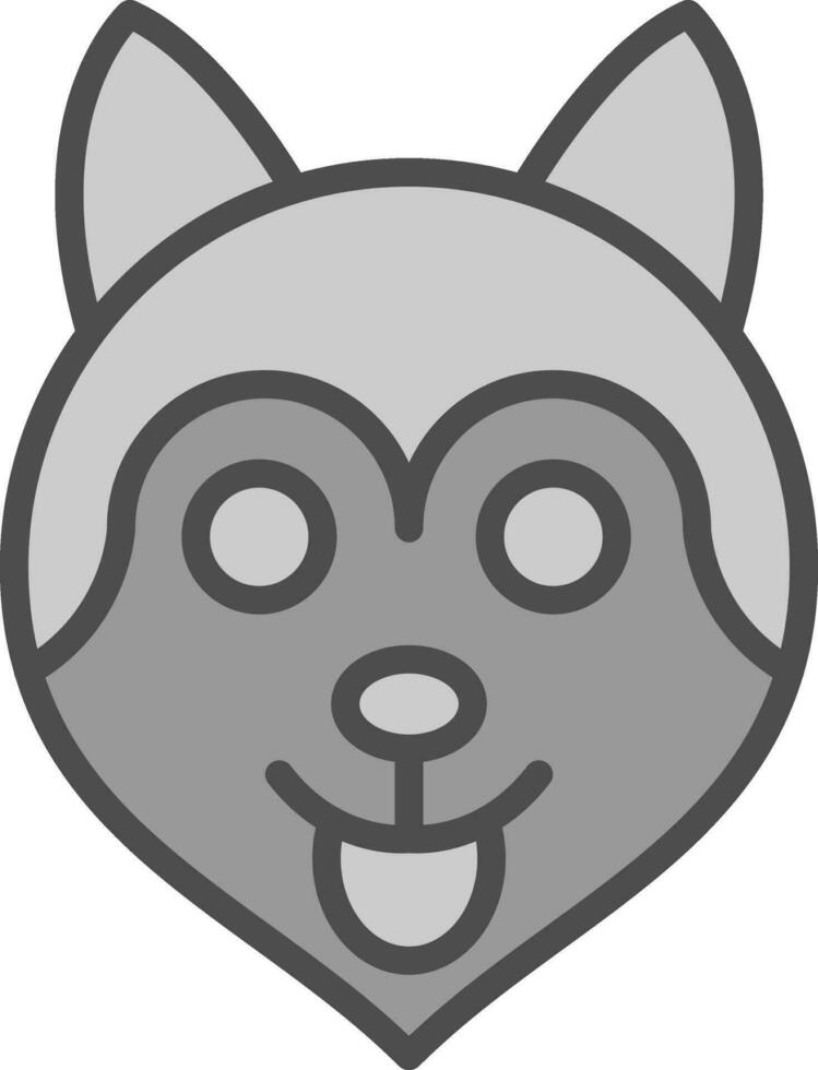 Husky Vector Icon Design
