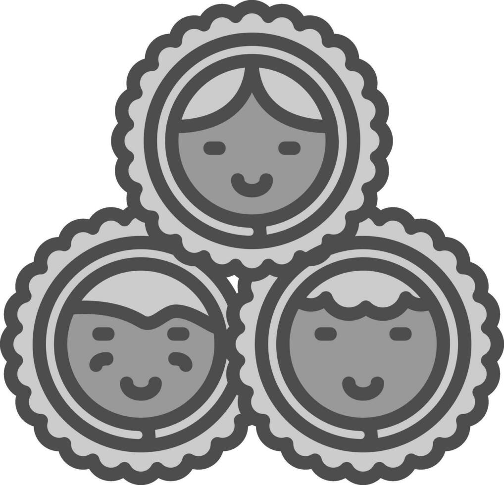 Eskimo family Vector Icon Design