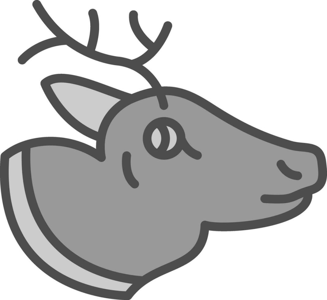 Reindeer Vector Icon Design
