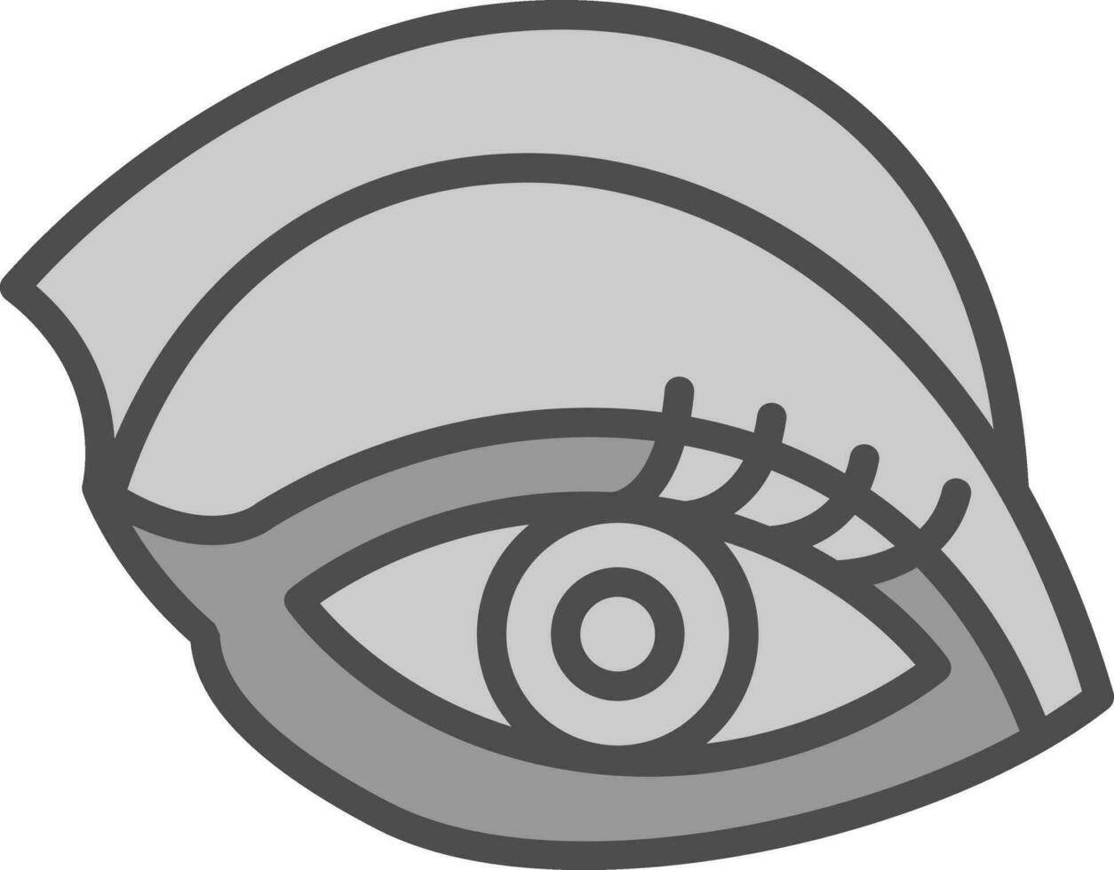 Aurora-inspired makeup Vector Icon Design