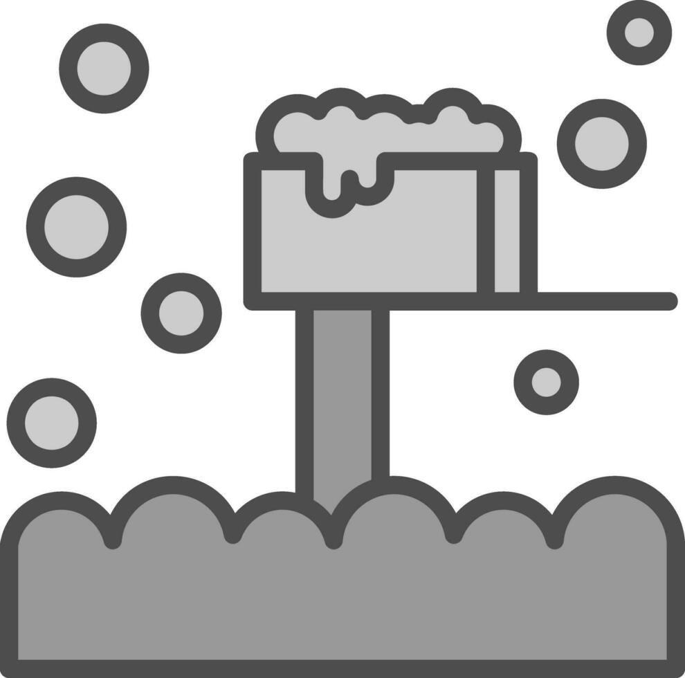 cubierto de nieve buzón vector icono diseño