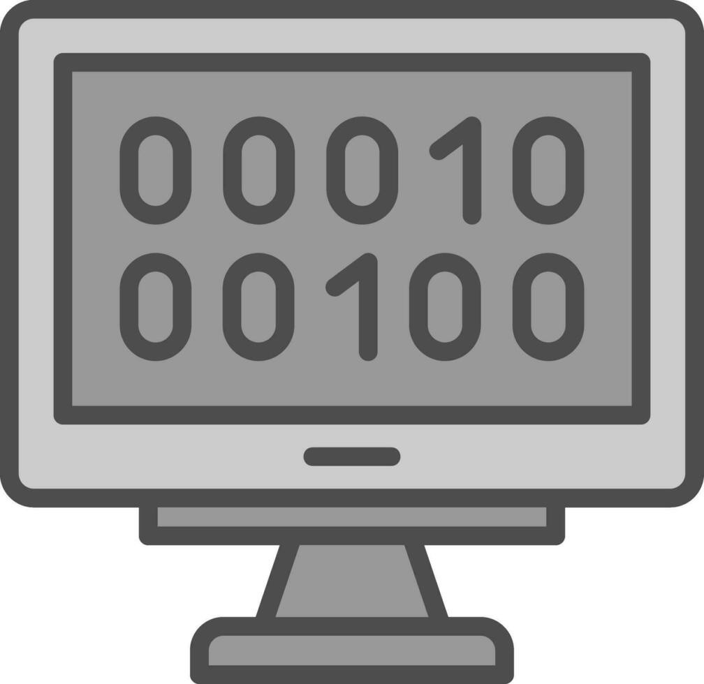 binario vector icono diseño