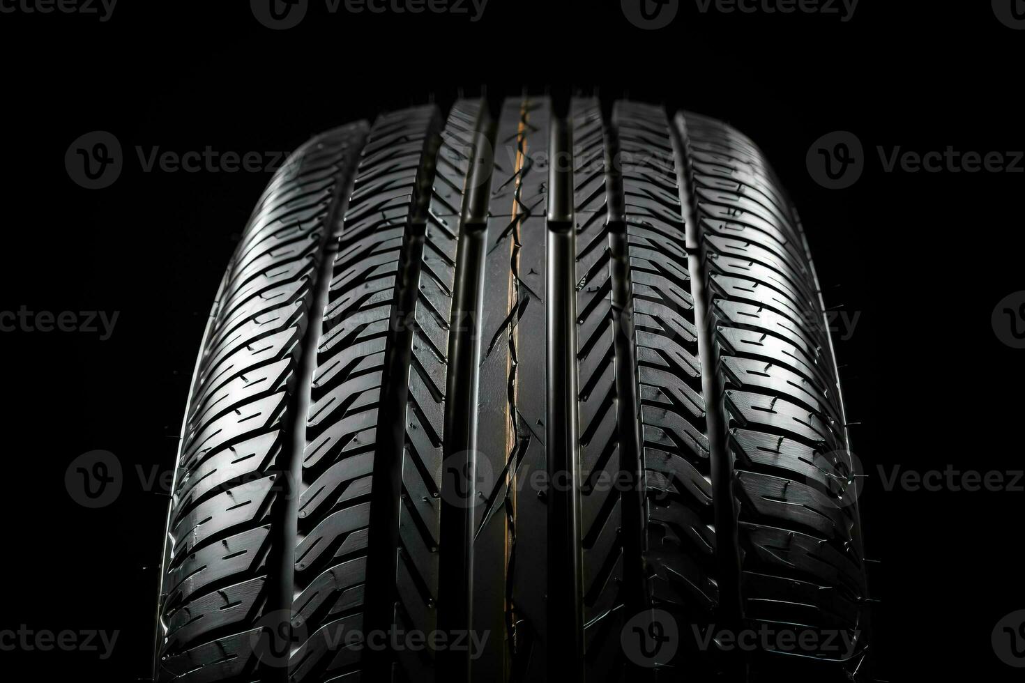 Close-up view of a car tire photo