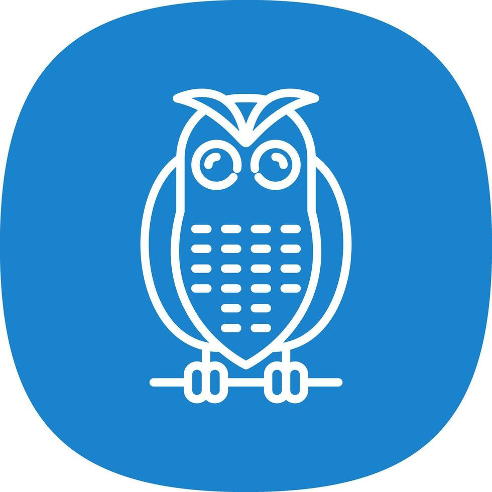 Snowy owl Vector Icon Design