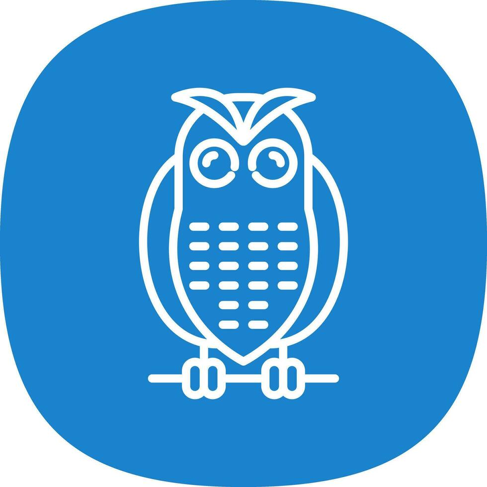 Snowy owl Vector Icon Design