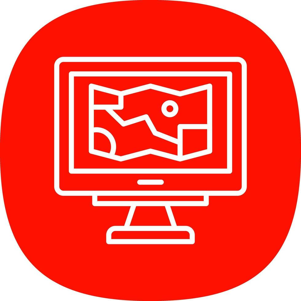 Game Map Vector Icon Design