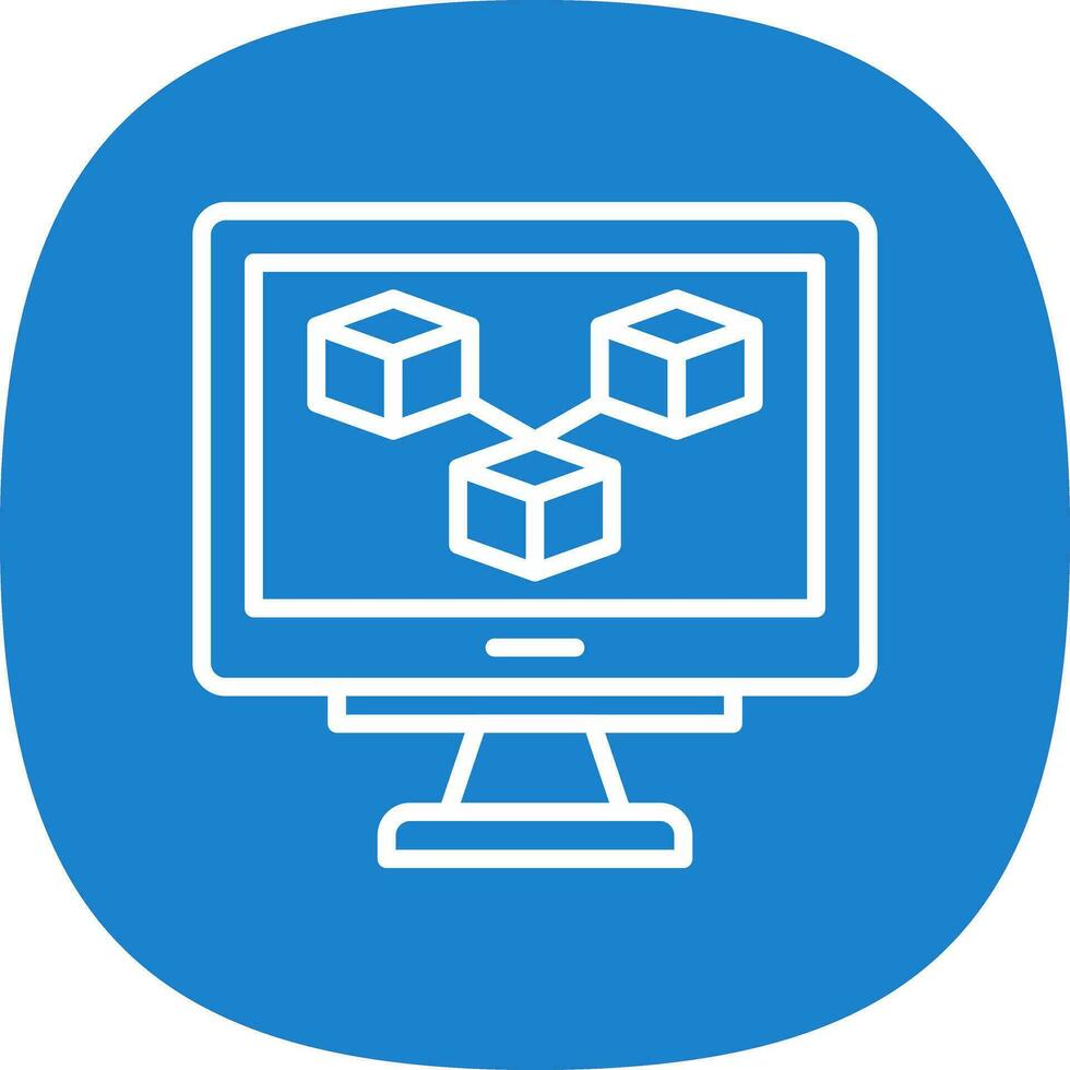 Blockchain Vector Icon Design