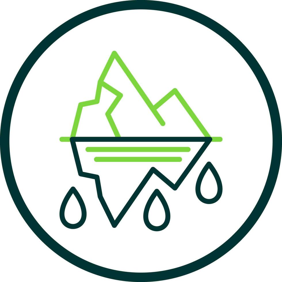 Glacier Vector Icon Design