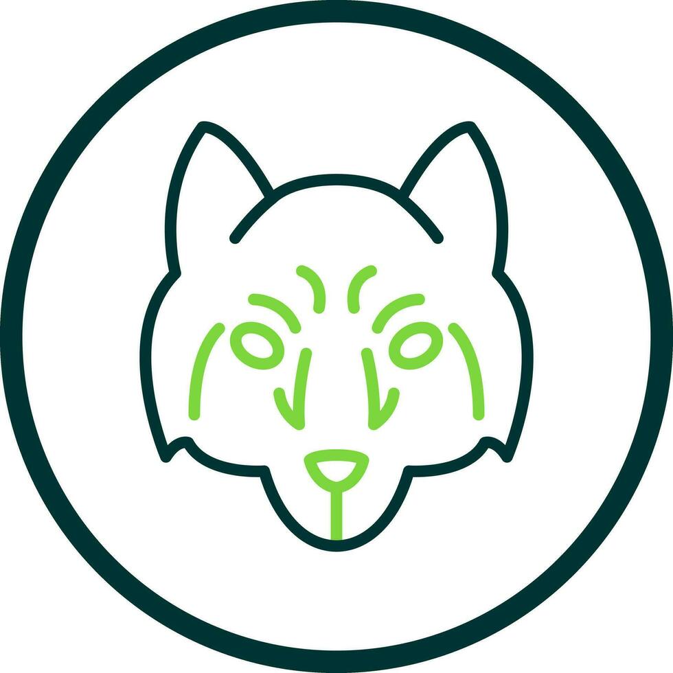 Arctic wolf Vector Icon Design