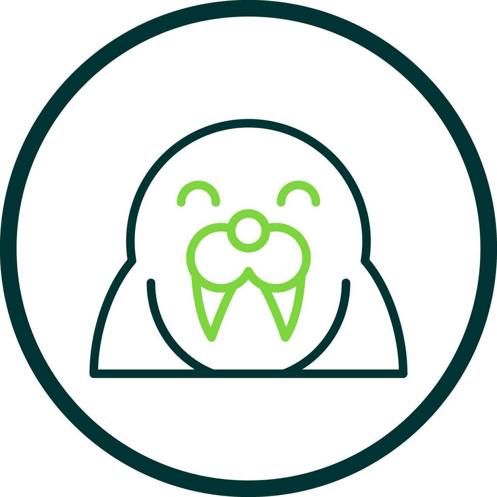 Walrus Vector Icon Design