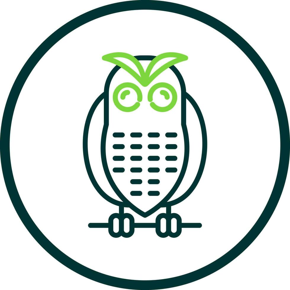 Snowy owl Vector Icon Design